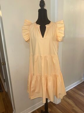 NWT a loves a Ruffle Sleeve Tiered Mini Dress